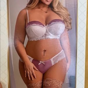 Ever After! Bra & Split Crotch Panty Set